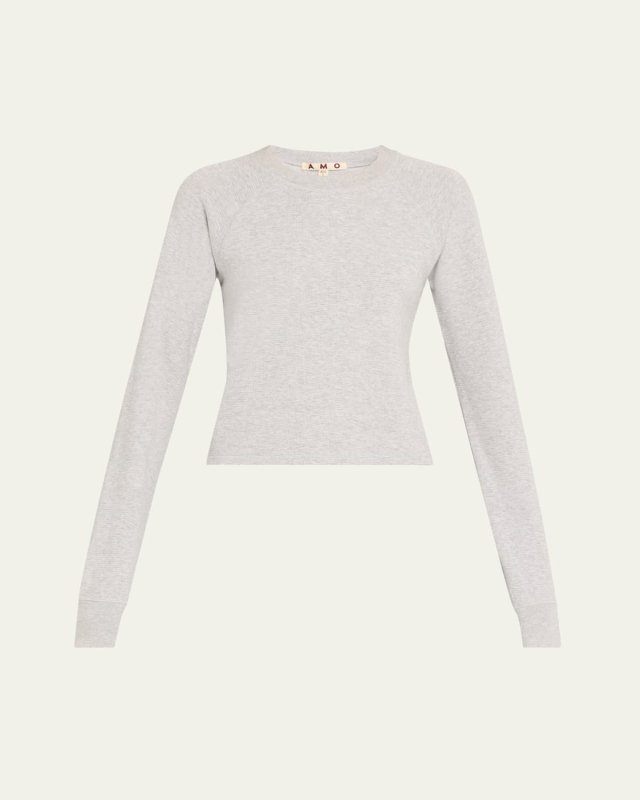 Foxy Long-Sleeve Knit Tee